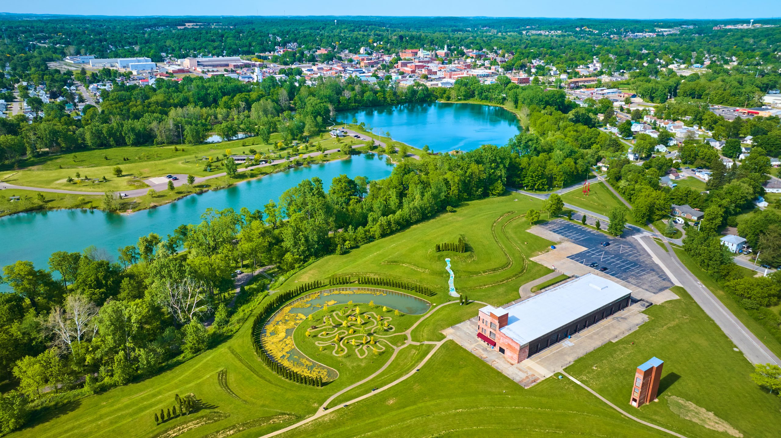 Ariel-Foundation Park in Mount Vernon, Ohio